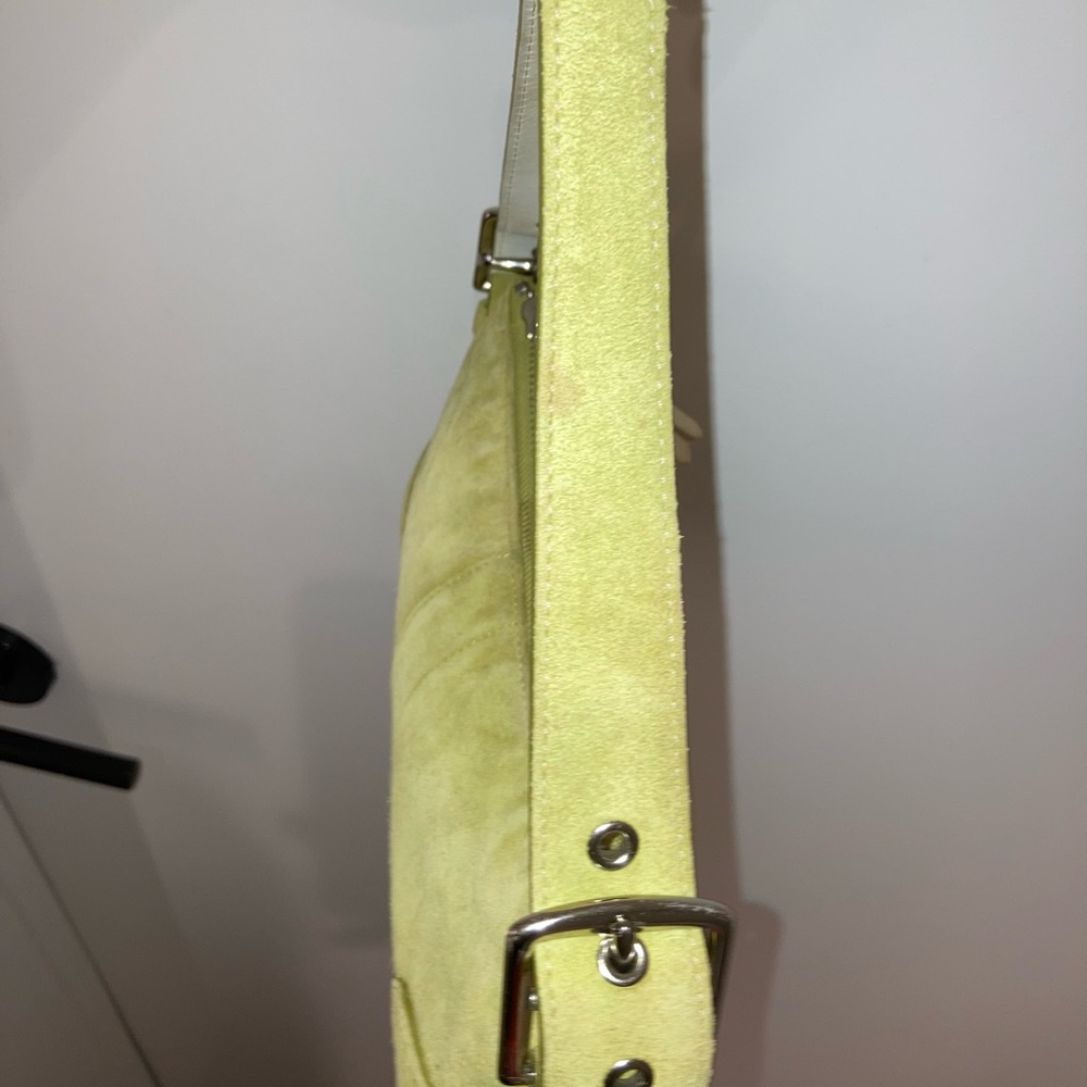 Coach Light Green Suede Shoulder Bag - Picture 6 of 8